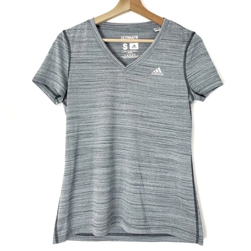 Adidas | Ultimate Tee Marled Gray Athletic Workout Shirt